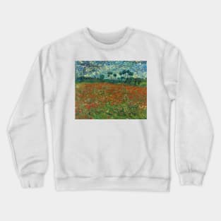 Poppy Field by Vincent van Gogh Crewneck Sweatshirt